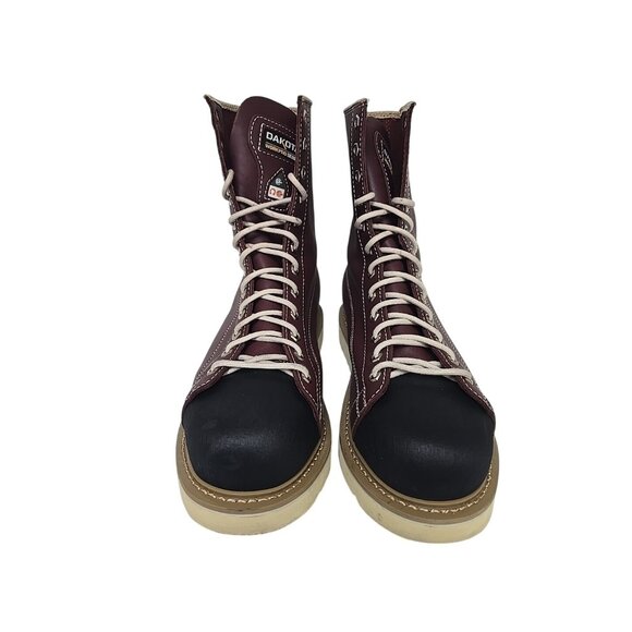 DAKOTA Men's 8" Ironworker Unlined Steel Toe Steel Plate Work Boots Copper 9.5M - Picture 5 of 7